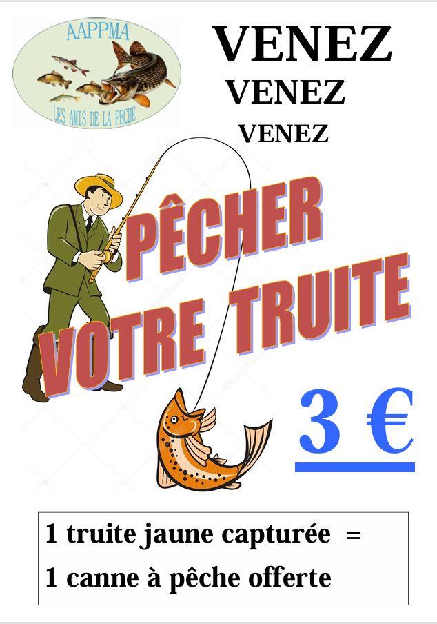 Affiche pecher votre truite