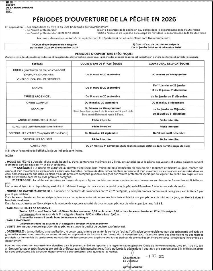 Periodes d ouverture 2026 prefecture 1